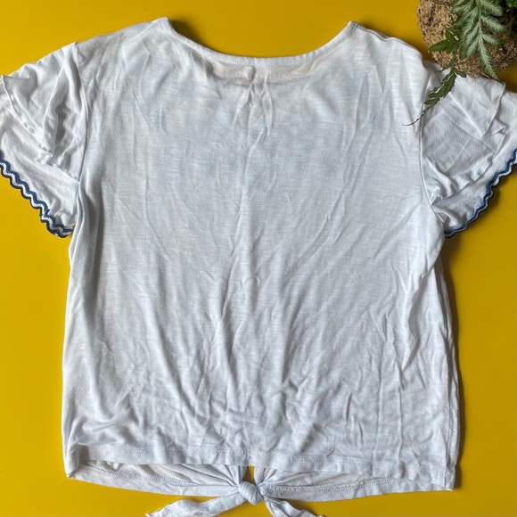 WHITE TOP FOR GIRLS - Sz L - Picture 2 of 7
